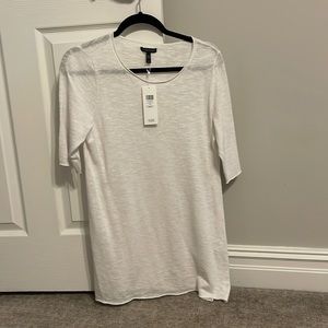 BNWT Eileen Fisher white short sleeve top size Small